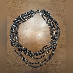 Loft Black And Gold Necklace